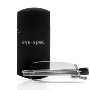 eye-pocket XL | rimless folding glasses with black mini case