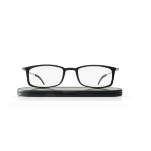 soho | stylish super light reading glasses with ultra slim black case