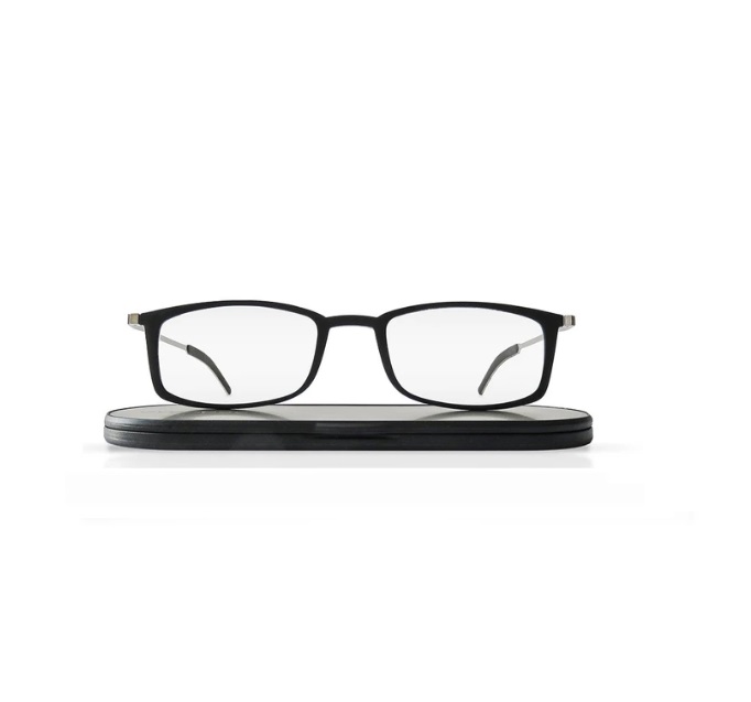 soho | stylish super light reading glasses with ultra slim black case ...